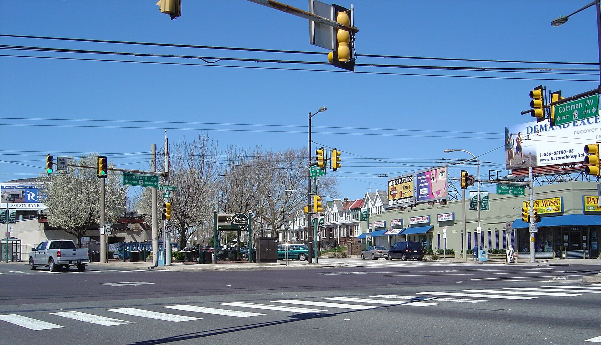 Local street or neighborhood view of Northeast Philadelphia, Pennsylvania