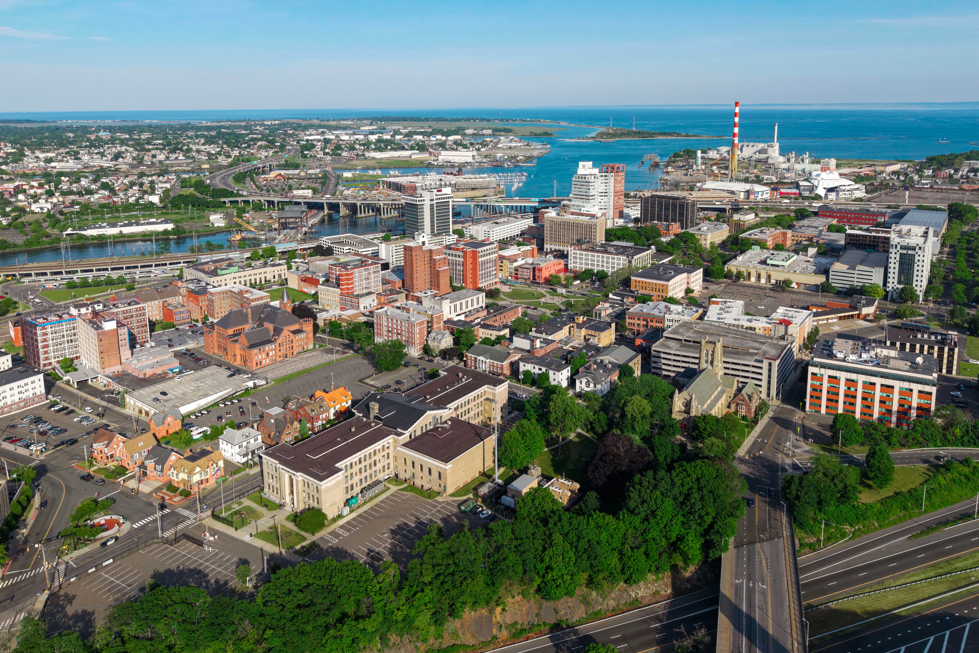 Local street or neighborhood view of Bridgeport, Connecticut