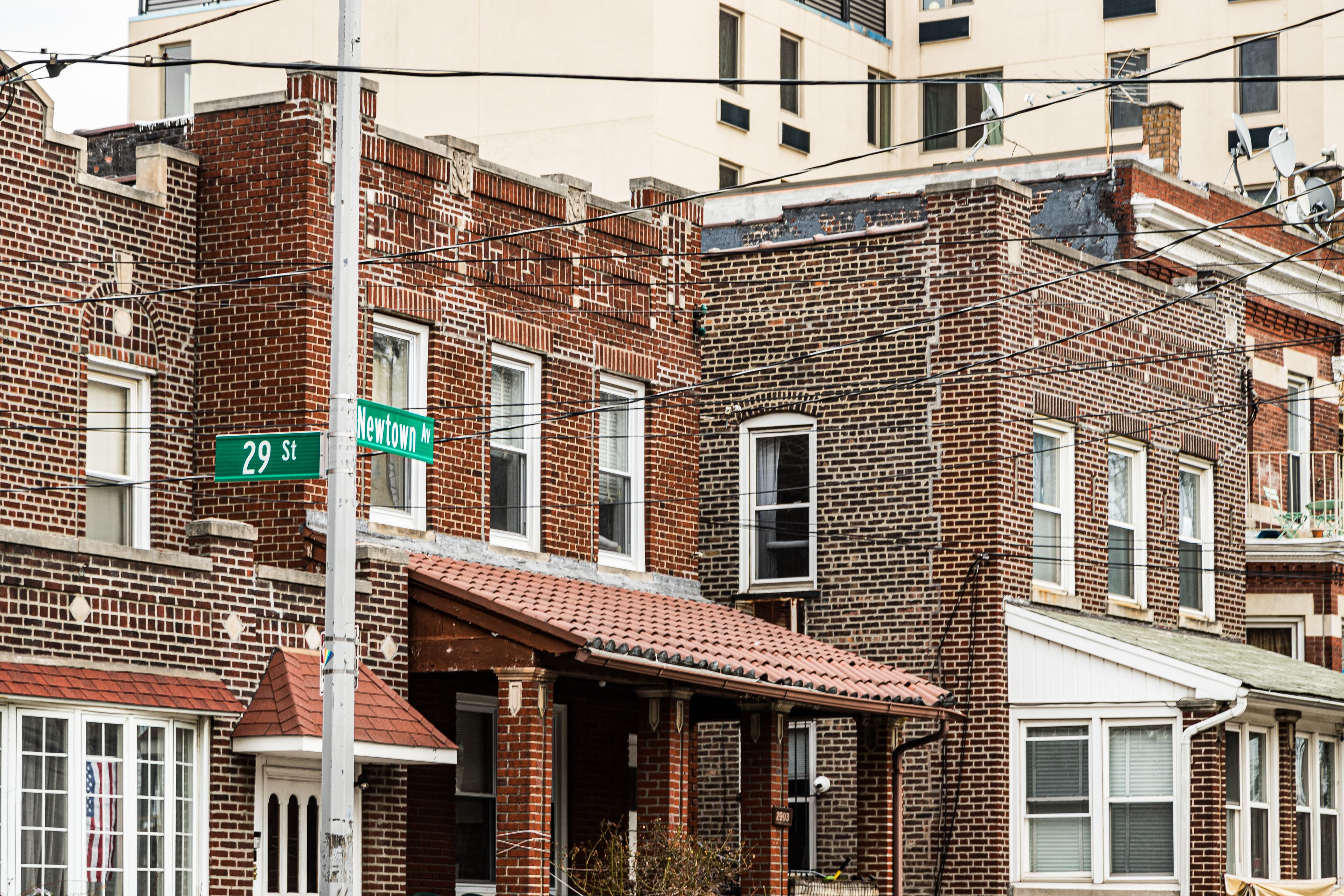 Local street or neighborhood view of Astoria, Queens