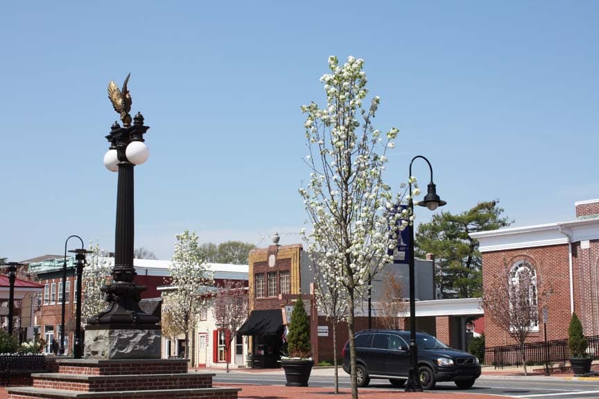 Local street or neighborhood view of Middletown, Delaware