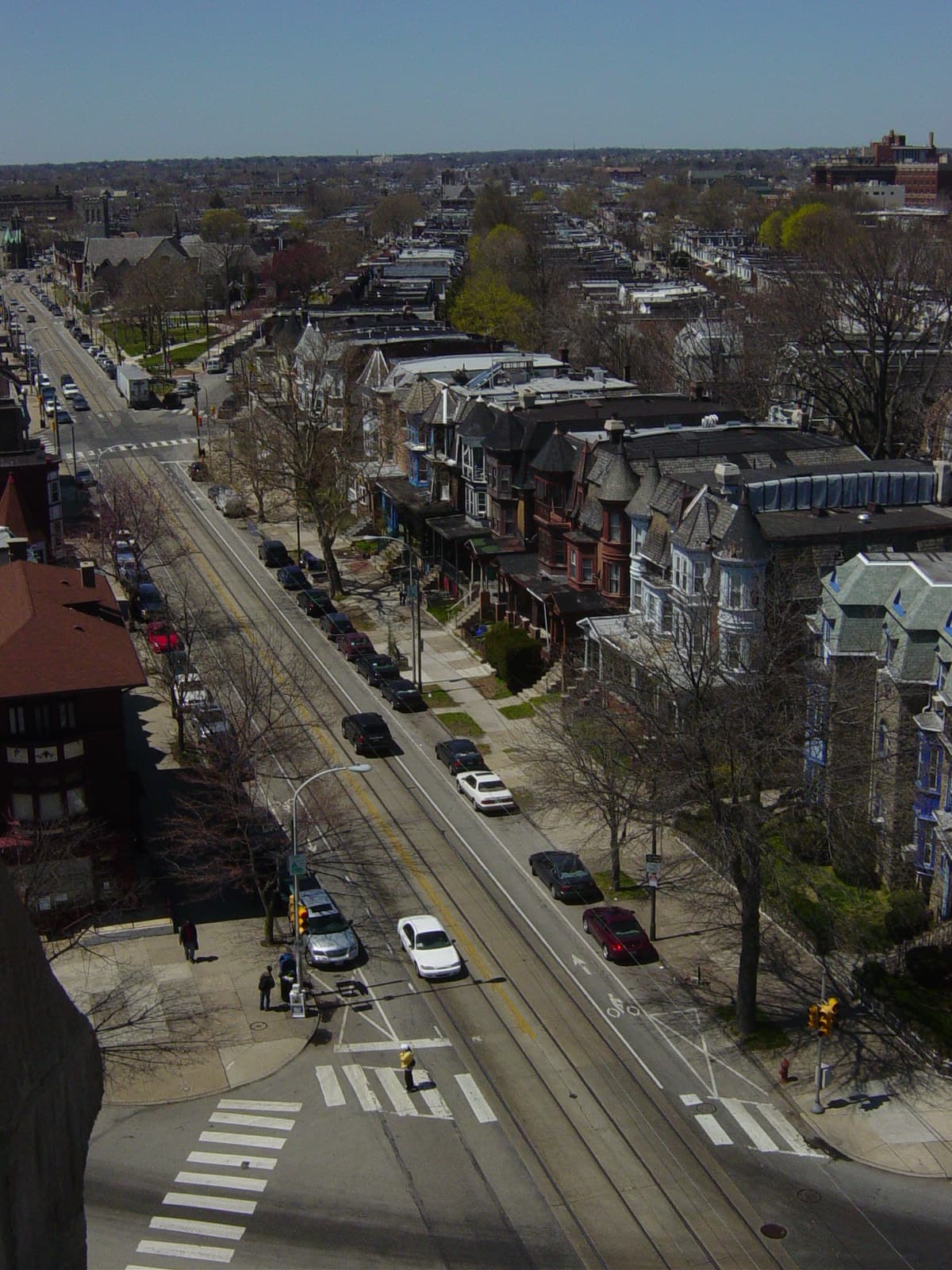Local street or neighborhood view of West Philadelphia, Pennsylvania