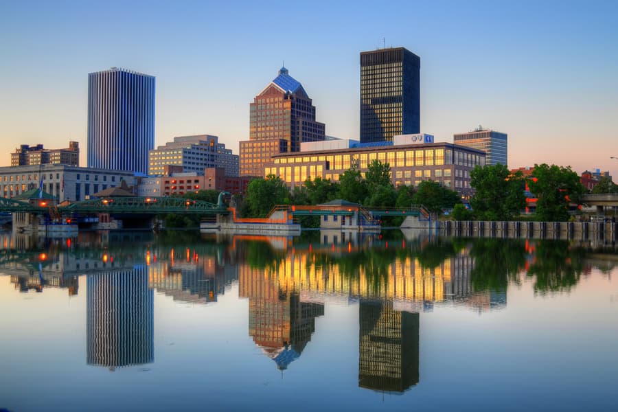 Local street or neighborhood view of Rochester, NY