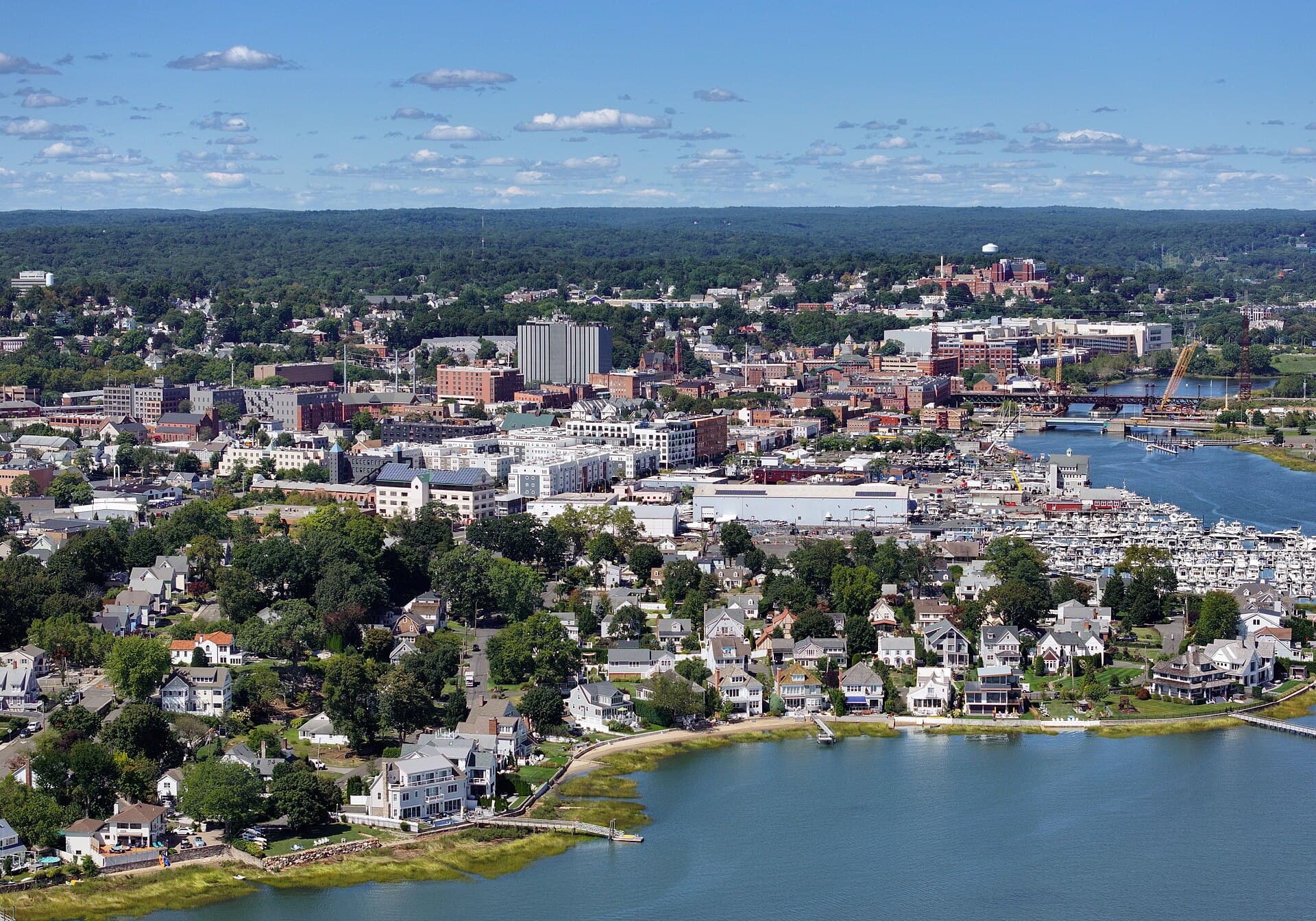Local street or neighborhood view of Norwalk, Connecticut
