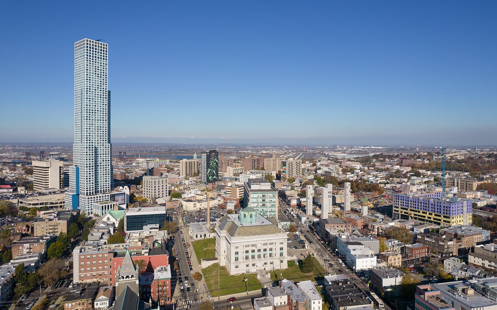Local street or neighborhood view of Jersey City, New Jersey