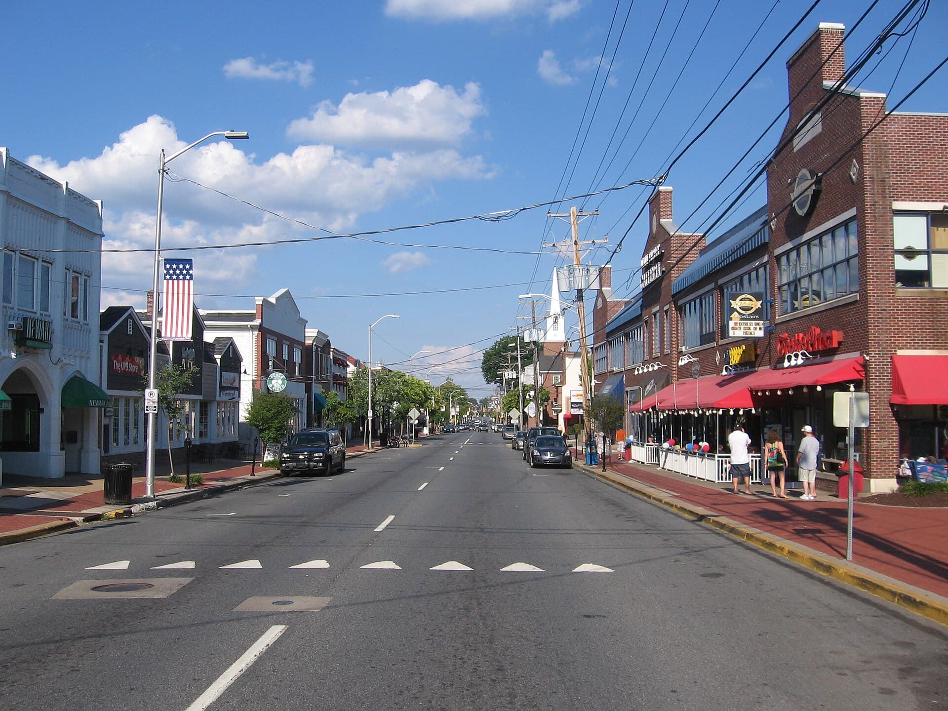 Local street or neighborhood view of Newark, Delaware