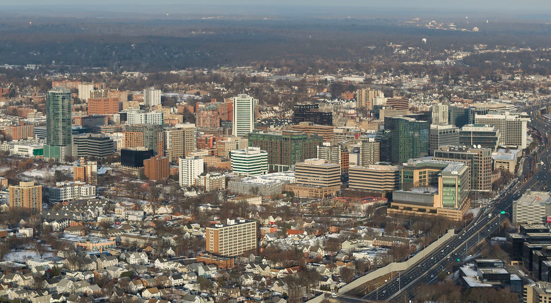 Local street or neighborhood view of Stamford, Connecticut