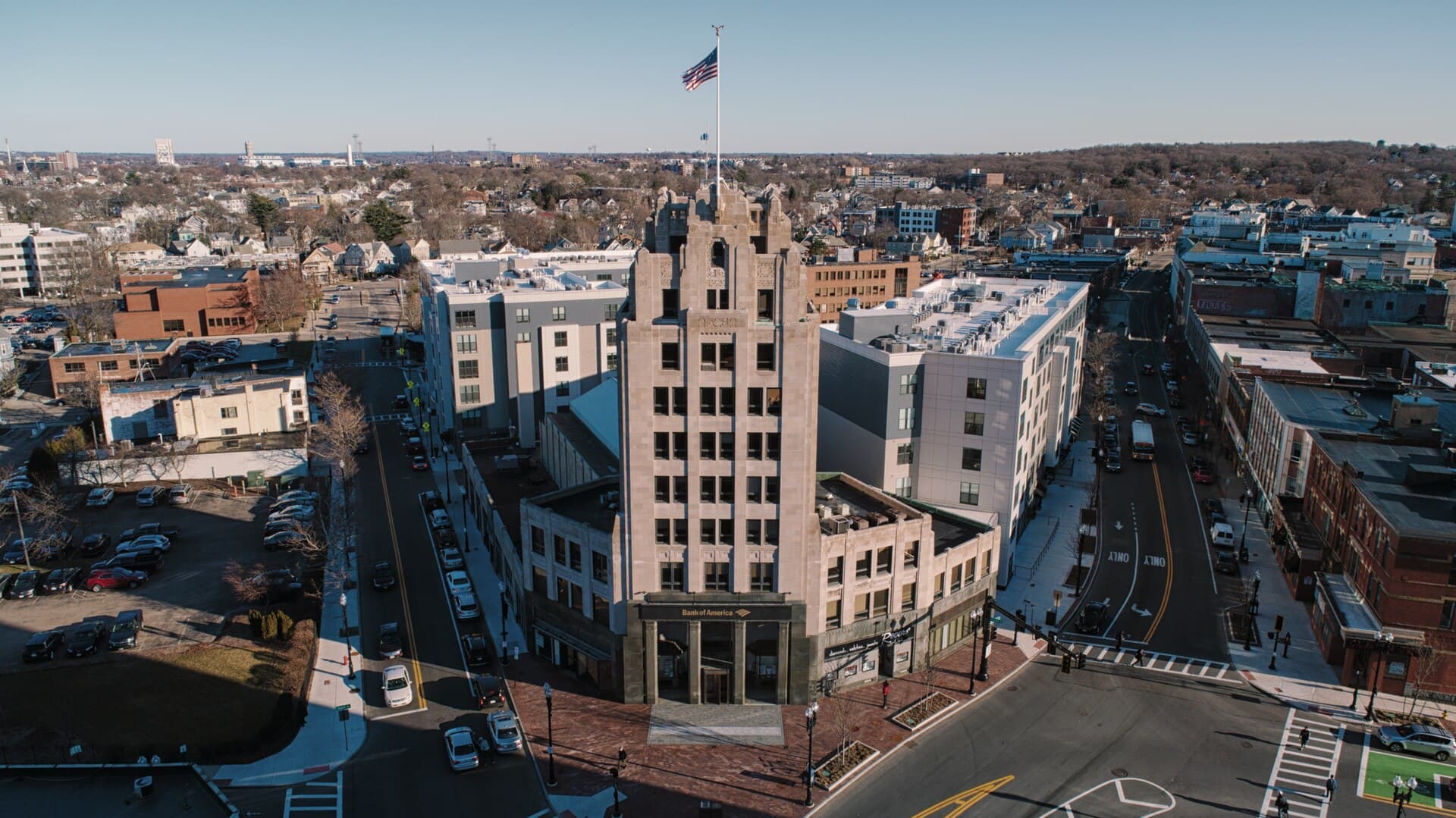 Local street or neighborhood view of Quincy, Massachusetts