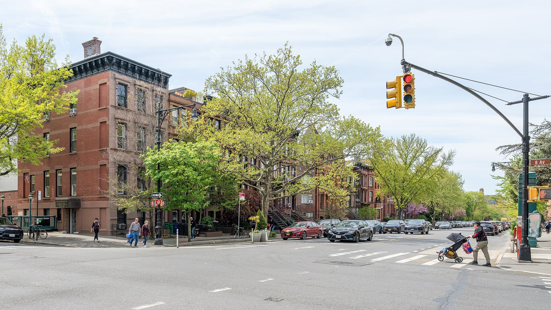 Local street or neighborhood view of Park Slope, Brooklyn