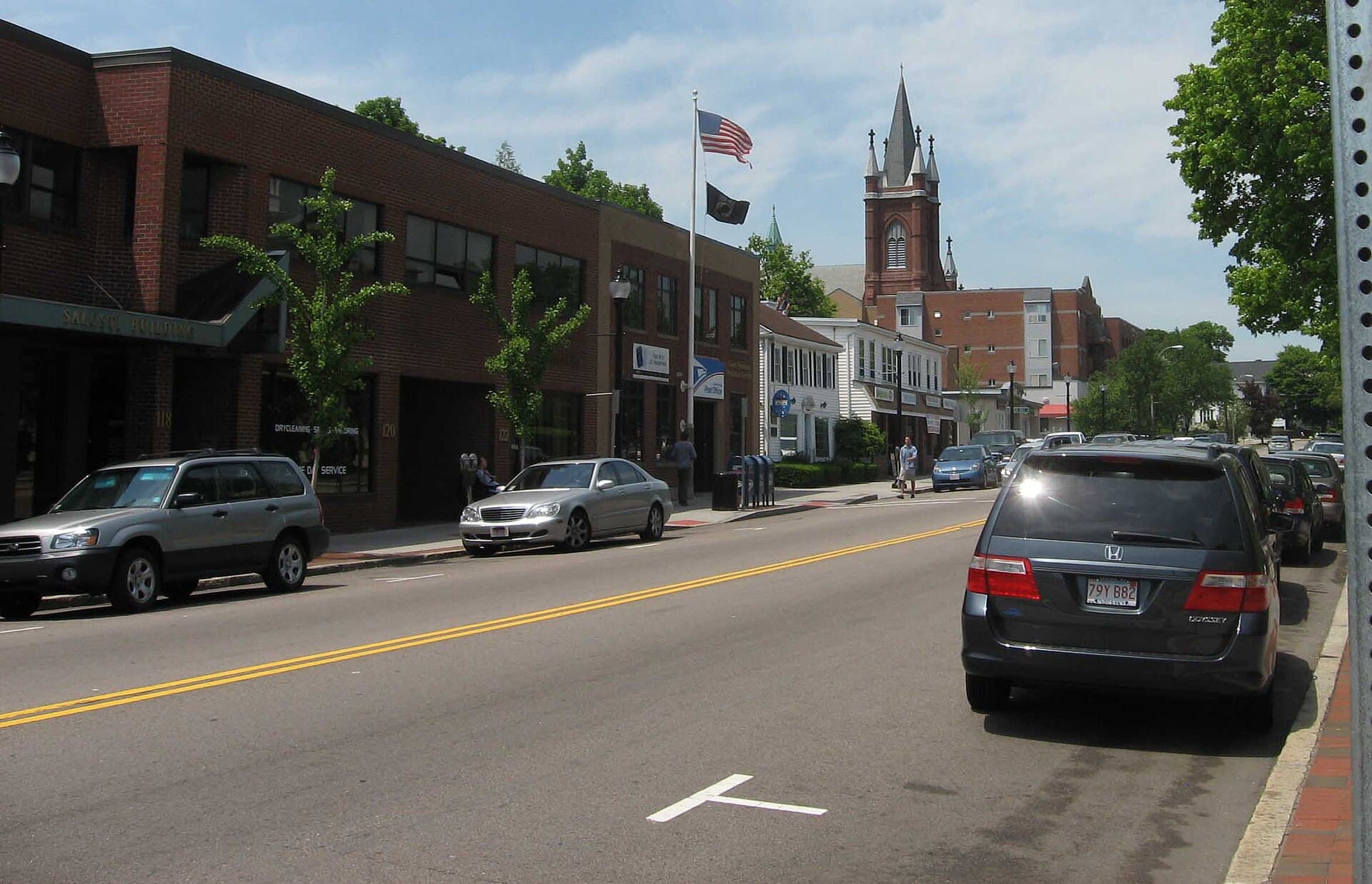 Local street or neighborhood view of Watertown, Massachusetts