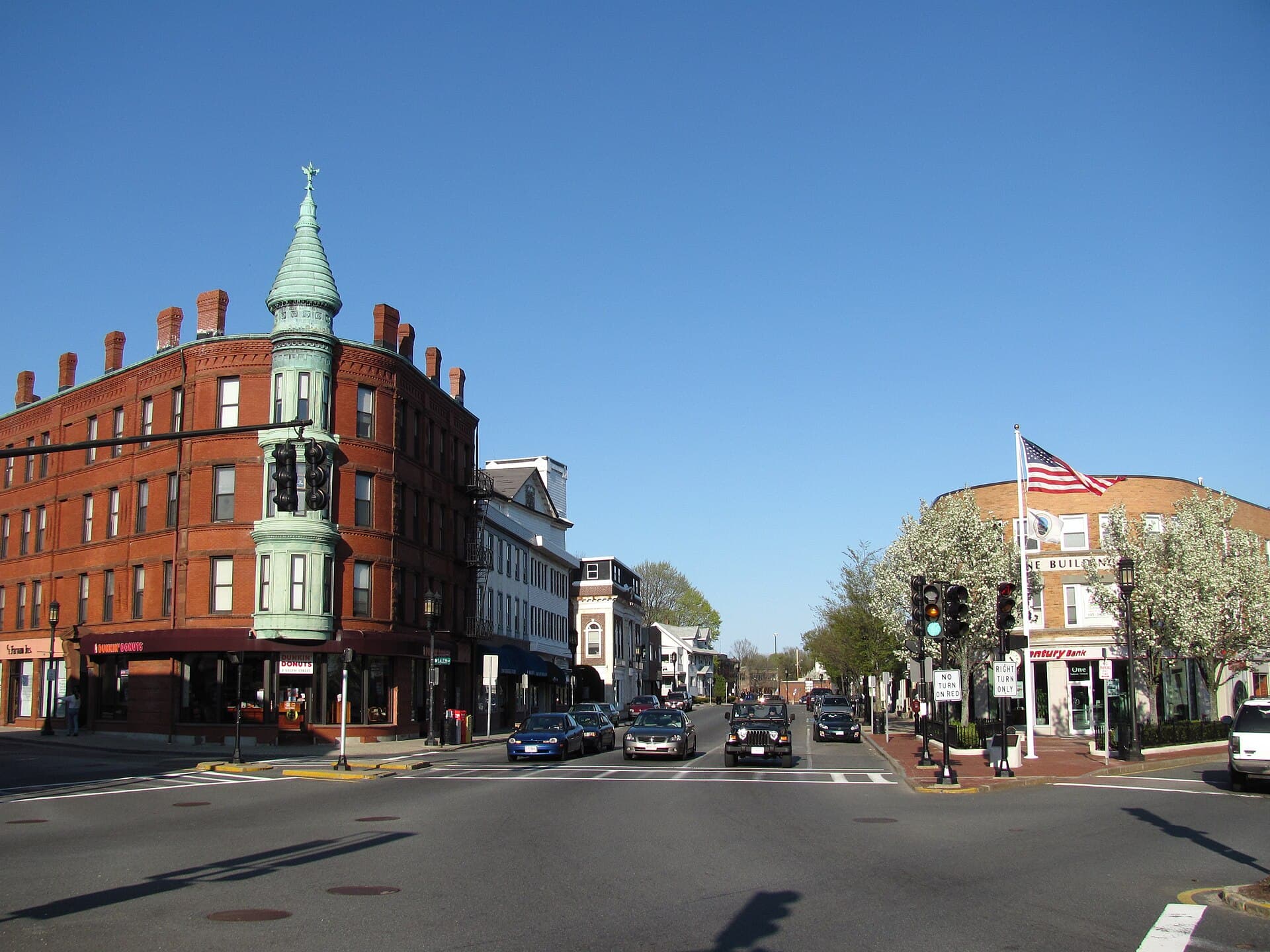 Local street or neighborhood view of Medford, Massachusetts